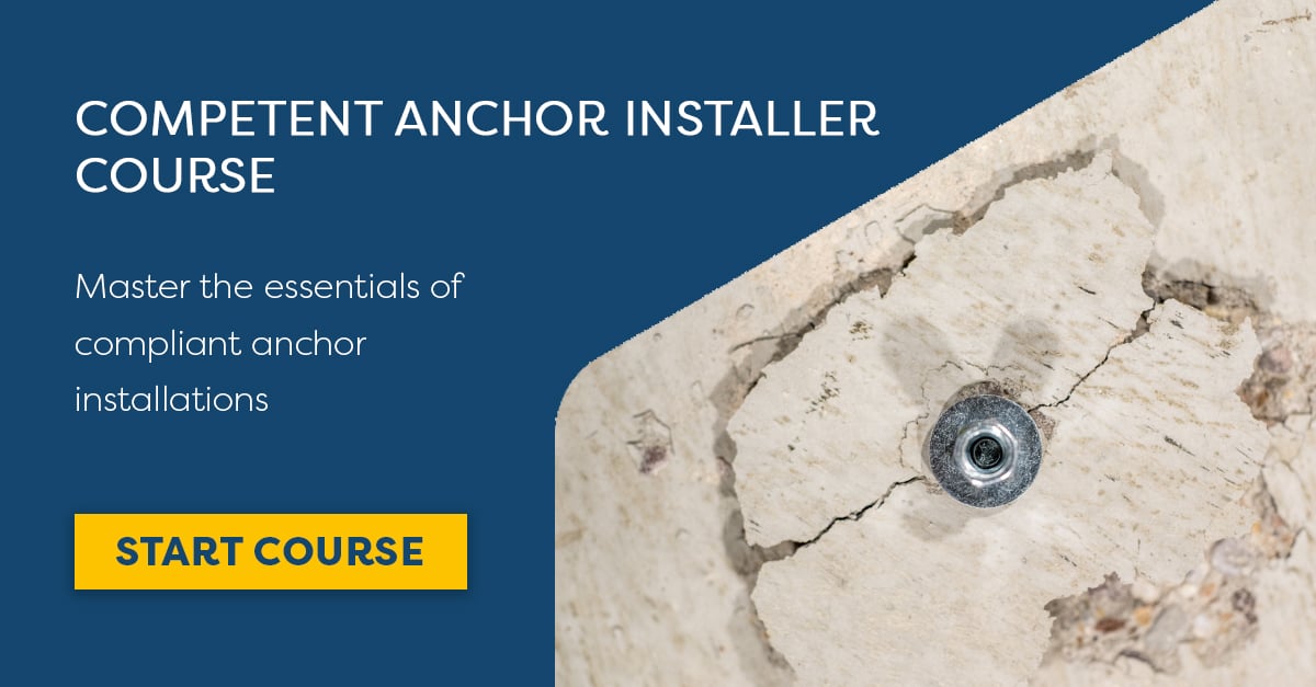 anchor installer course
